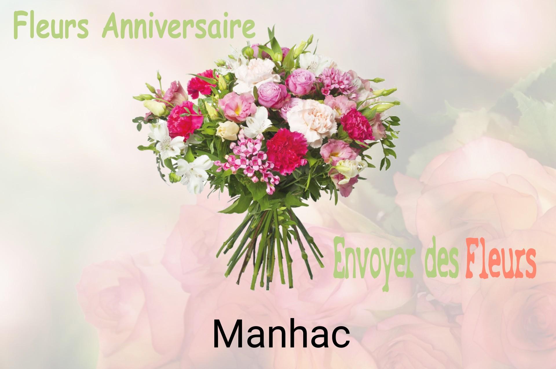 Bouquet de fleurs d’anniversaire livré à Manhac